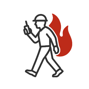 Brand- und Sicherungsposten Icon